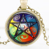 Art Picture Glass Witchcraft Pendant Necklace